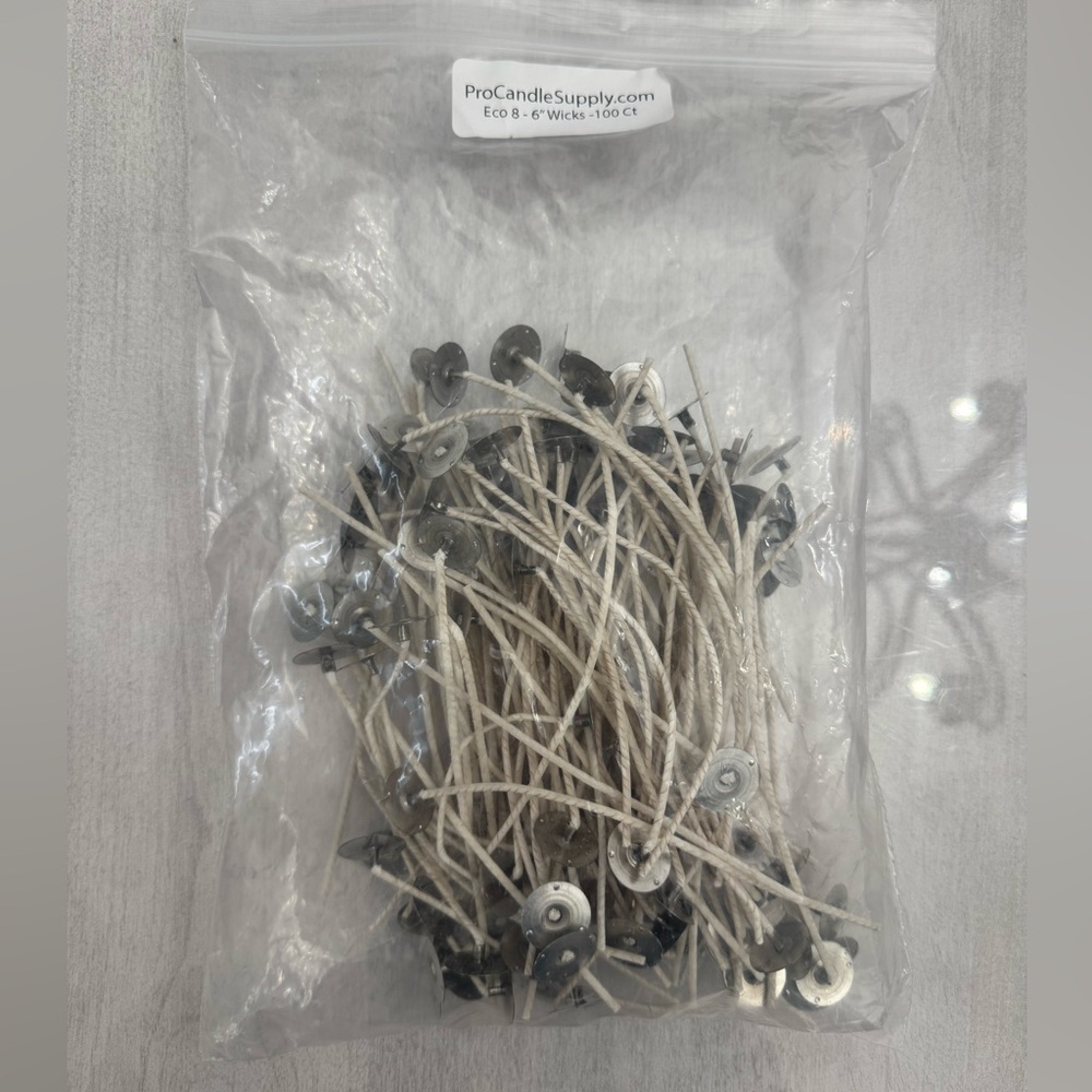 NWOT Pro Candle Supply Eco Wick Eco 8 6” Wicks 100  Count Bag